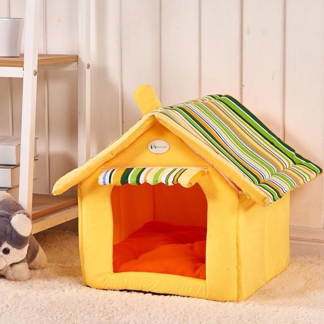 Fashion Striped Removable Cover Mat Dog/Cat House