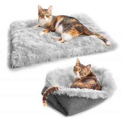 Flodable Soft Fleece Pet Blanket/Mat
