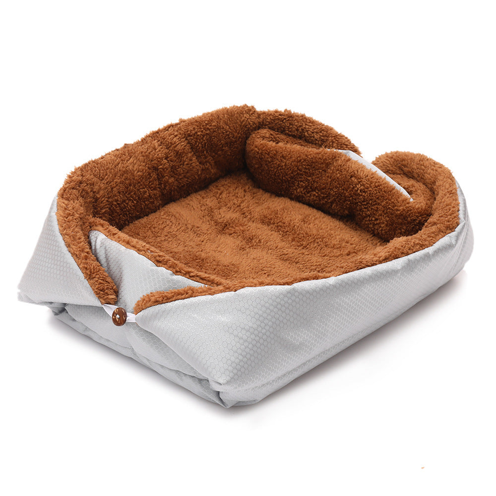 Flodable Soft Fleece Pet Blanket/Mat