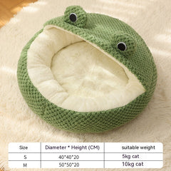 Frog Series Warm Plush Pet  Nest/Mat
